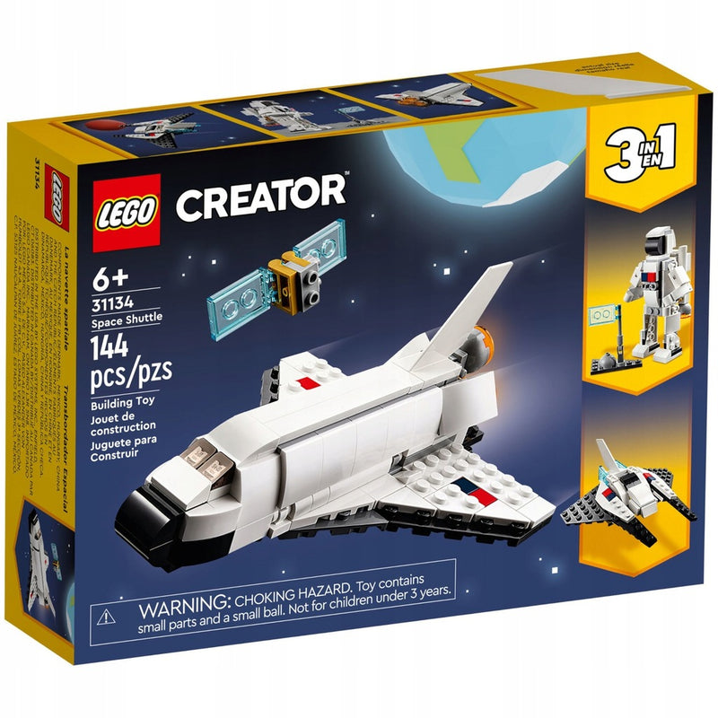 Zabawka LEGO CREATOR ZESTAW KLOCKÓW 3w1 PROM KOSMICZNY 311 - kolekcjonerska premium zabawki Aseo dla dzieci