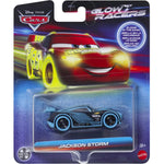 Zabawka CARS GLOW RACERS AUTA METAL POJAZD ŚWIECĄCY W CIEM - kolekcjonerska Mattel premium dla dzieci