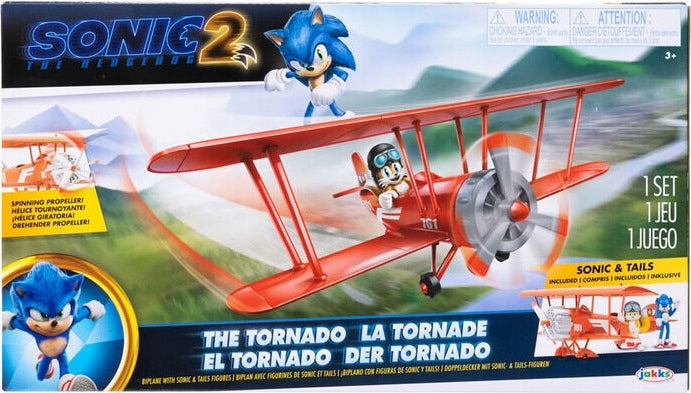 SONIC 2 ZESTAW TORNADO SAMOLOT + SONIC + - widok 2 opakowania szczegoly zabawka kolekcja