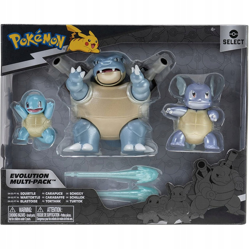 Zabawka POKEMON MULTI-PACK SQUIRTLE WARTORTLE BLASTOISE - kolekcjonerska premium zabawki Aseo dla dzieci