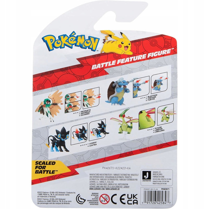 POKEMON BATTLE FEATURE FIGURE ORYGINALNA - widok 5 opakowania szczegoly zabawka kolekcja