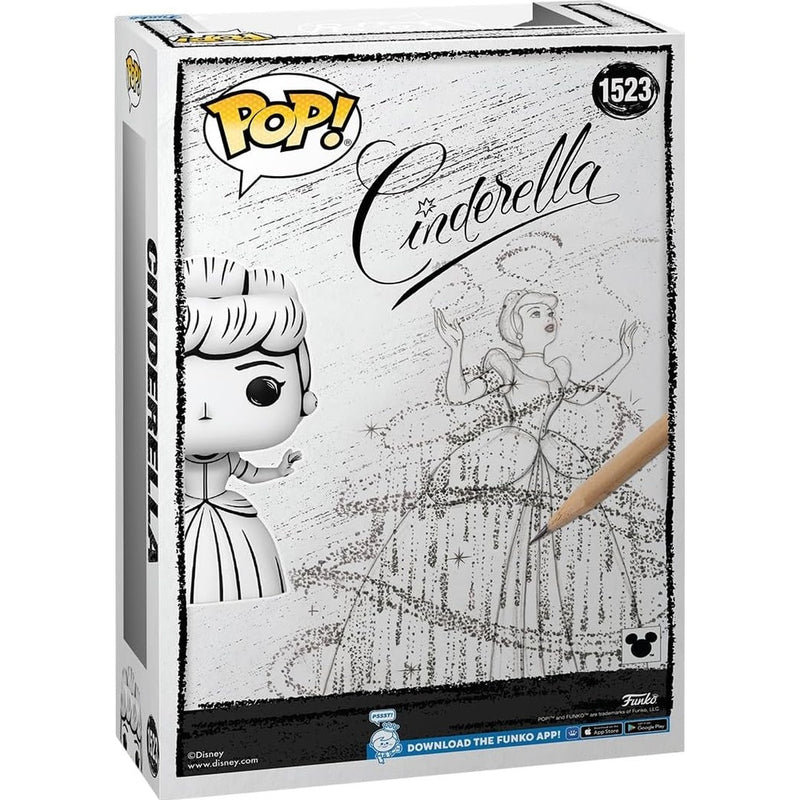 Funko POP Art Cover Cinderella - widok z tylu - Disney Princess blue dress ball gown vintage