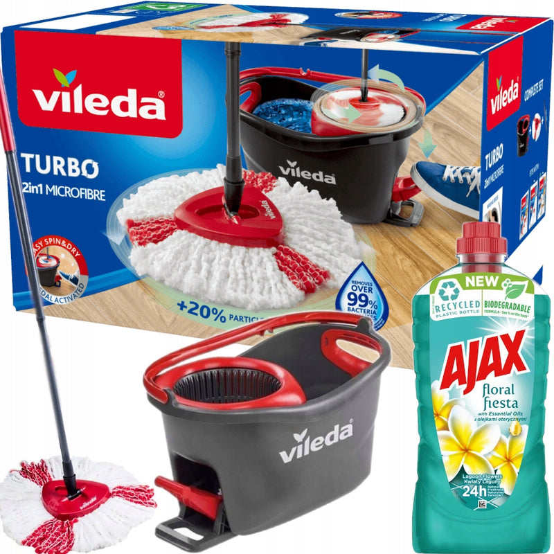 Zabawka VILEDA TURBO ZESTAW MOP OBROTOWY 2w1 MICROFIBRE +  - kolekcjonerska premium zabawki Aseo dla dzieci