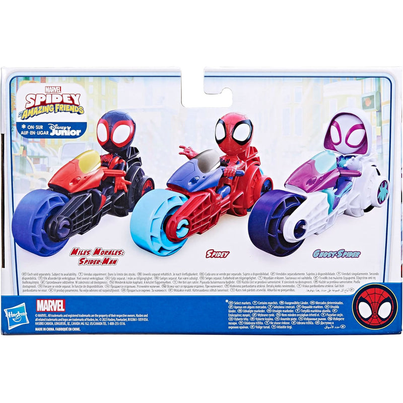 SPIDEY I SUPER KUMPLE MARVEL MOTOCYKL +  - widok 3 opakowania Hasbro szczegoly kolekcja