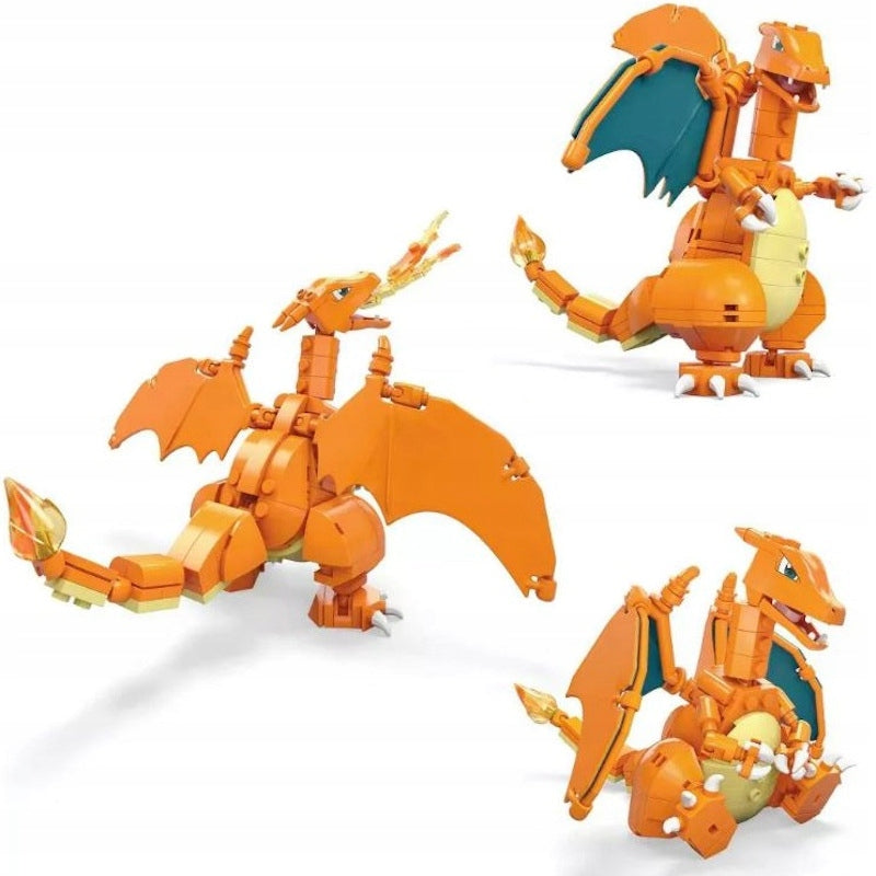 MEGA CONSTRUX POKEMON KLOCKI  CHARIZARD - widok 6 opakowania szczegoly zabawka kolekcja