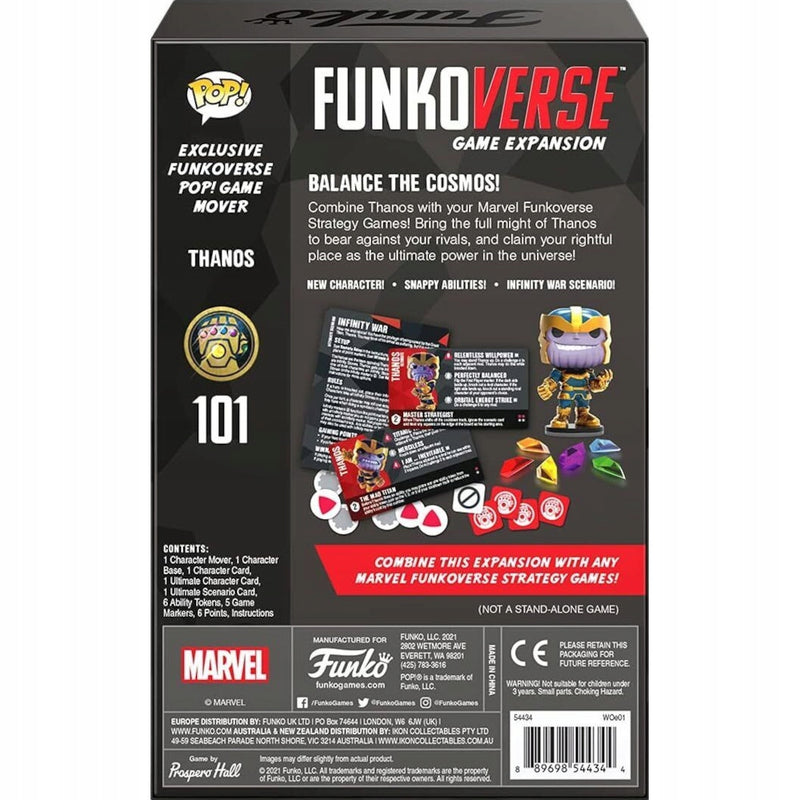 FUNKO POP FUNKOVERSE MARVEL THANOS 54434 - widok 3 opakowania szczegoly zabawka kolekcja