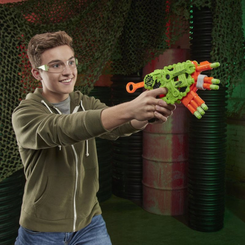 KARABIN PISTOLET NERF ZOMBIE ALTERNATOR  - widok 3 opakowania szczegoly zabawka kolekcja