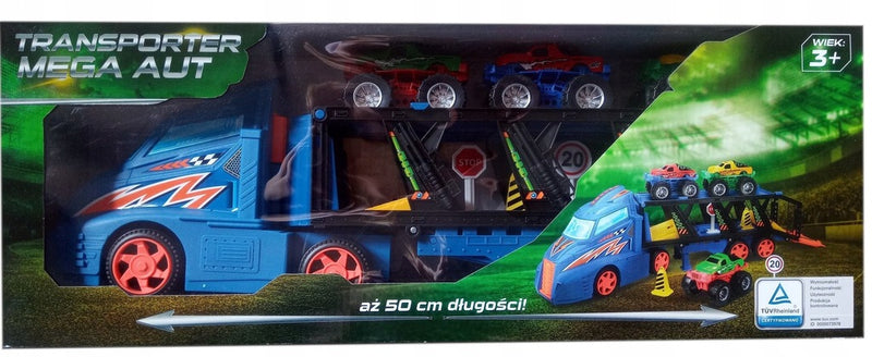 Zabawka DUŻY AUTKO TRANSPORTER MEGA AUT 50cm JONICO - kolekcjonerska premium zabawki Aseo dla dzieci