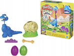 CIASTOLINA PLAY-DOH DINO WYKLUWAJĄCY SIĘ - widok 2 opakowania szczegoly zabawka kolekcja