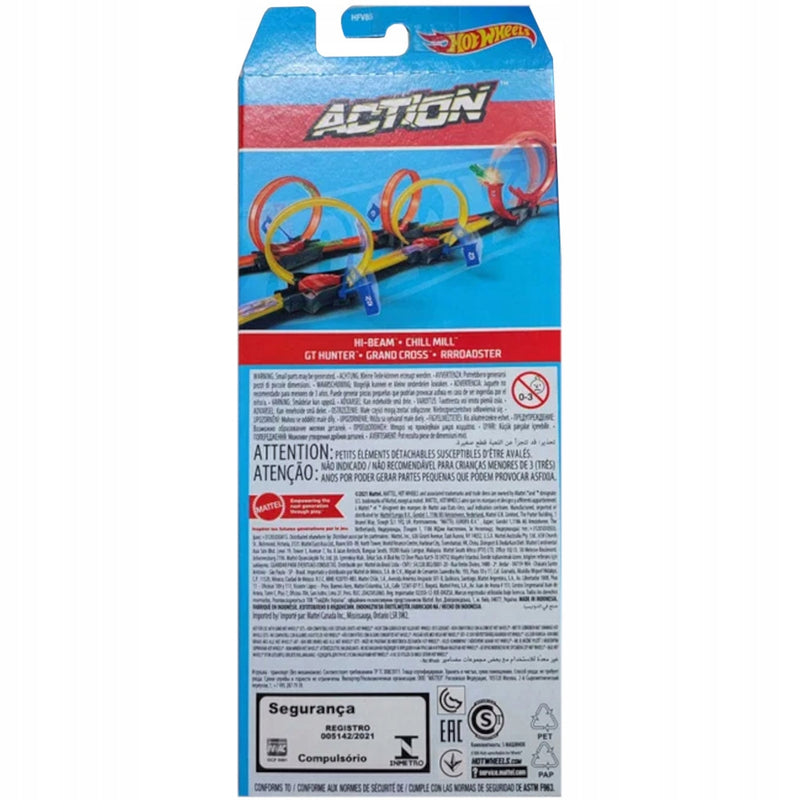 HOT WHEELS 5-PAK ZESTAW MATTEL ACTION HF - widok 3 opakowania szczegoly zabawka kolekcja