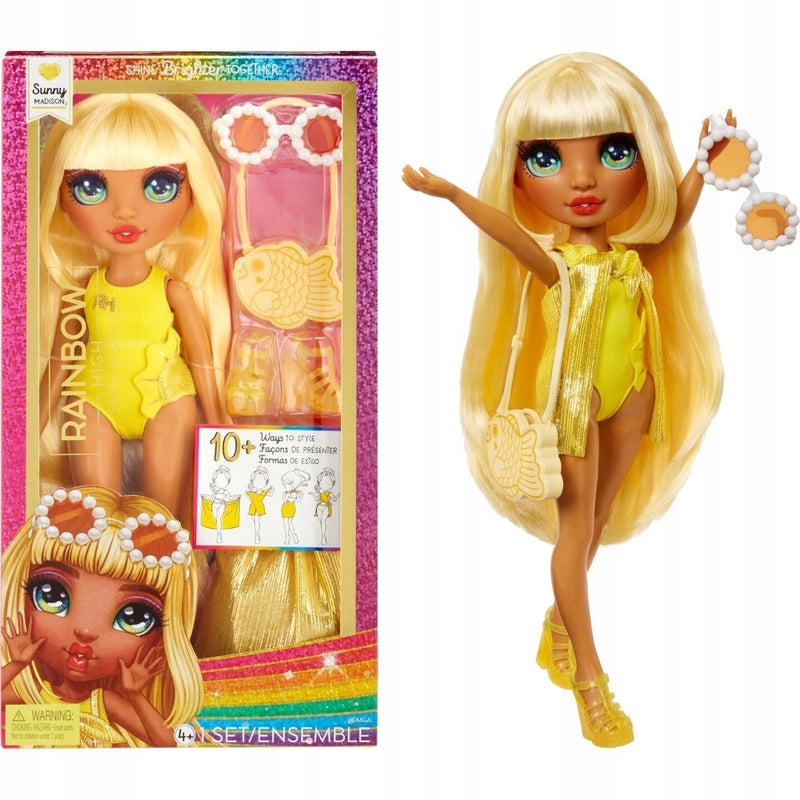 Zabawka RAINBOW HIGH SWIM & STYLE LALKA SUNNY MADISON - kolekcjonerska premium zabawki Aseo dla dzieci