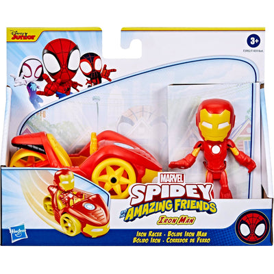 Spidey i Super Kumple Marvel Pojazd Iron Racer + Figurka Iron Man 10cm