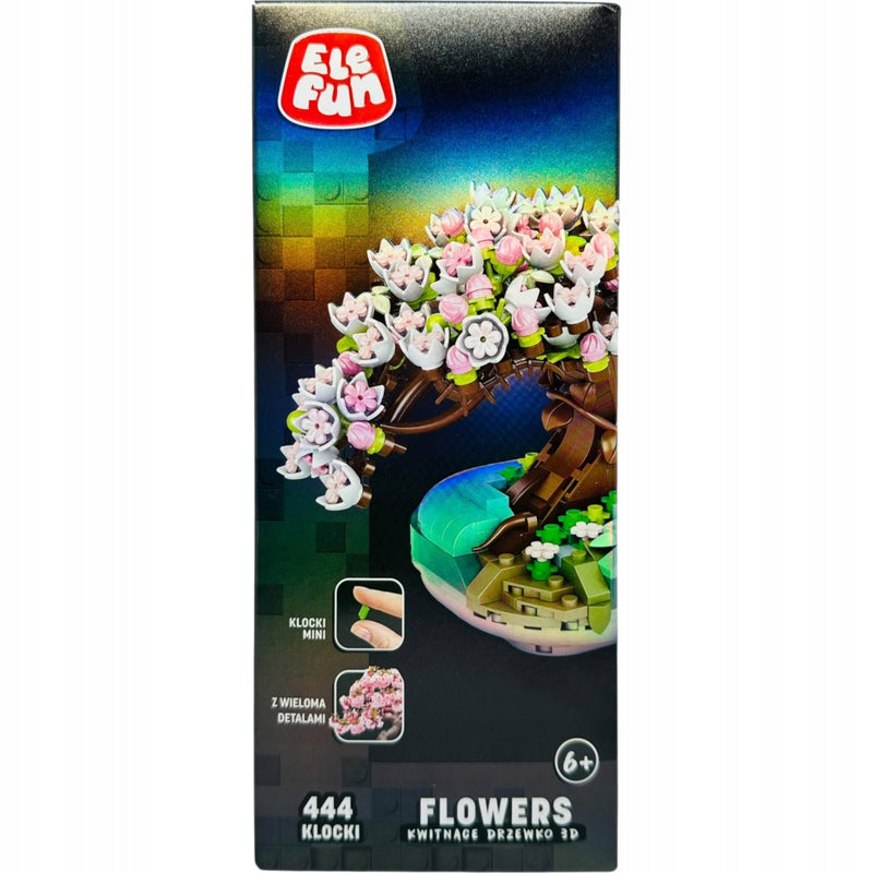 KLOCKI ELEFUN FLOWERS KWITNĄCE DRZEWKO 3 - widok 3 opakowania szczegoly zabawka kolekcja