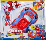 SPIDEY I SUPER KUMPLE POJAZD SPIDEYA + - widok 2 opakowania szczegoly zabawka kolekcja