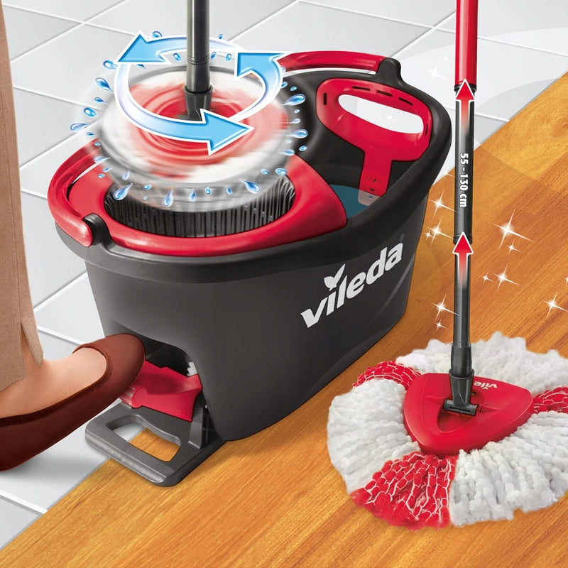 VILEDA TURBO ZESTAW MOP OBROTOWY 2w1 MIC - widok 4 opakowania szczegoly zabawka kolekcja