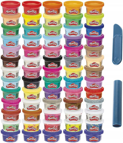 PLAY-DOH CIASTOLINA 65-PAK MEGA ZESTAW 6 - widok 2 opakowania szczegoly zabawka kolekcja
