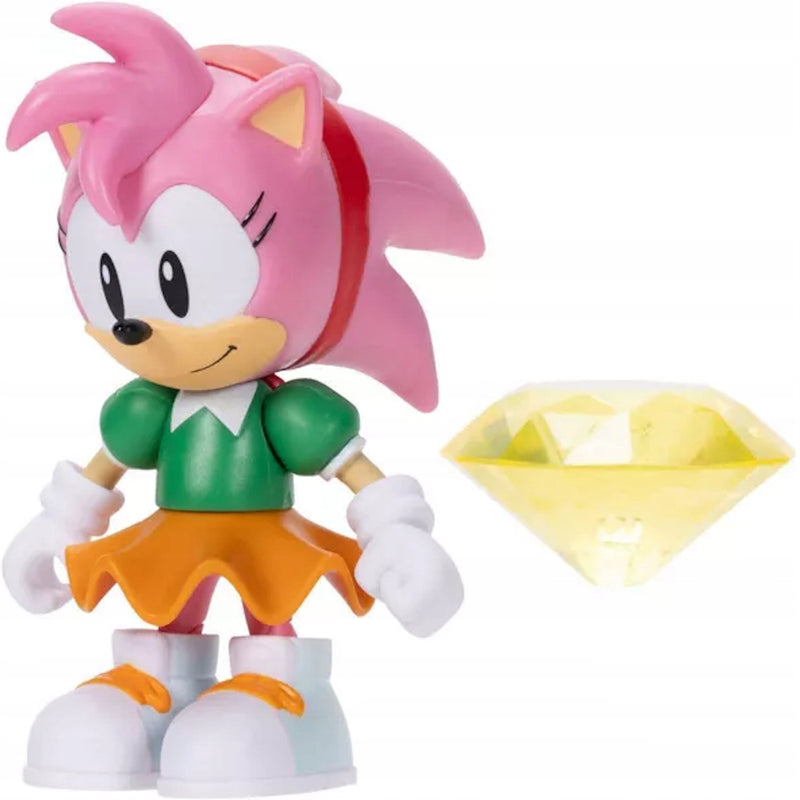 SONIC THE HEDGEHOG  CLASSIC AMY + ŻÓŁTY  - widok 3 opakowania szczegoly zabawka kolekcja