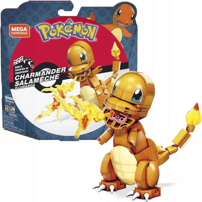 Zabawka MEGA CONSTRUX POKEMON KLOCKI  CHARMANDER - kolekcjonerska premium zabawki Aseo dla dzieci