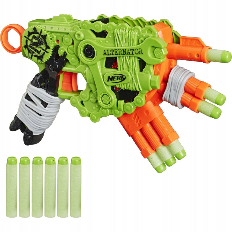 KARABIN PISTOLET NERF ZOMBIE ALTERNATOR  - widok 4 opakowania szczegoly zabawka kolekcja