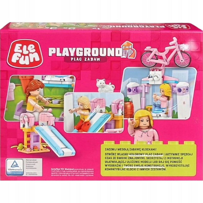 KLOCKI ELEFUN PLAYGROUND PLAC ZABAW 8822 - widok 2 opakowania szczegoly zabawka kolekcja