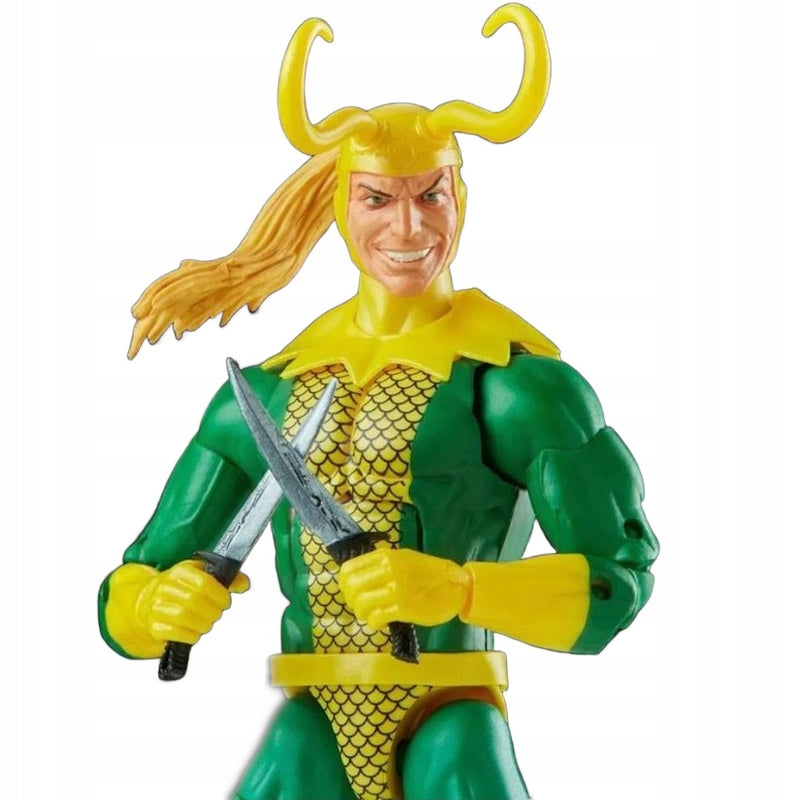 MARVEL LEGENDS COMICS RUCHOMA  LOKI 17cm - widok 6 opakowania szczegoly zabawka kolekcja