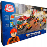 Zabawka KLOCKI ELEFUN METROPOLIS FIRE BRIGADE BRYGADA STRA - kolekcjonerska premium zabawki Aseo dla dzieci