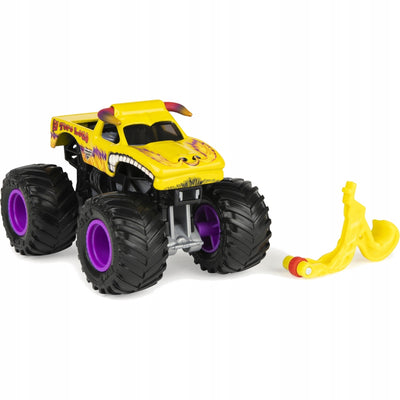 MONSTER JAM TRUCK AUTO TERENOWE SPIN MAS - widok 2 opakowania szczegoly zabawka kolekcja