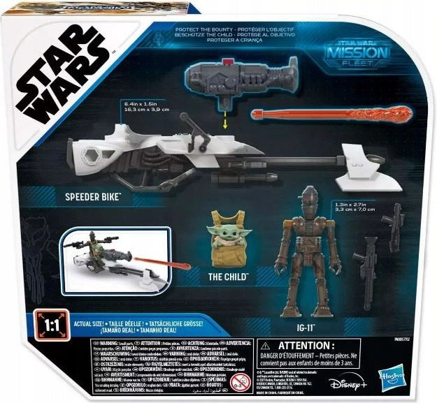 STAR WARS MISSION FLEET SPEEDER BIKE IG- - widok 5 opakowania szczegoly zabawka kolekcja
