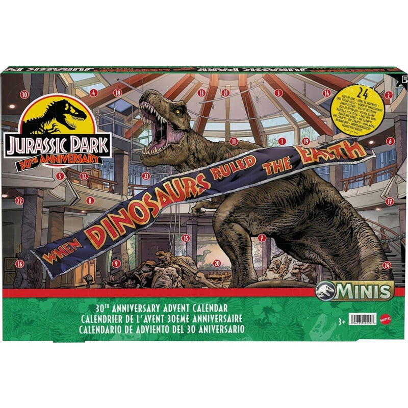 JURASSIC WORLD 30TH ANNIVESARY ZESTAW NI - widok 7 Mattel opakowanie szczegoly collectible