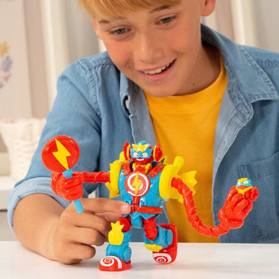 SUPER ZINGS THINGS SUPERBOT POWER ARMS S - widok 2 opakowania szczegoly zabawka kolekcja