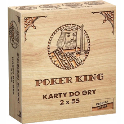 Zabawka POKER KING KARTY DO GRY MAKAO WOJNA GRA KARCIANA R - kolekcjonerska premium zabawki Aseo dla dzieci
