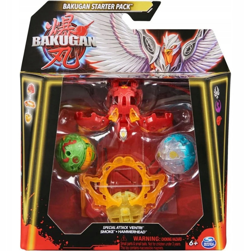 Zabawka BAKUGAN 3.0 STARTER PACK SPECIAL ATTACK VENTRI + S - kolekcjonerska premium zabawki Aseo dla dzieci