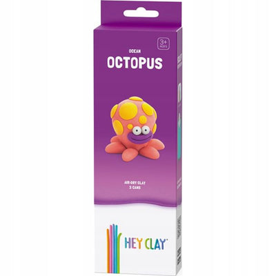 Zabawka HEY CLAY OCEAN OCTOPUS 3 TUBKI - kolekcjonerska premium zabawki Aseo dla dzieci