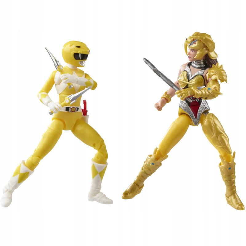 POWER RANGERS LIGHTNING ŻÓŁTY RANGER + S - widok 3 opakowania szczegoly zabawka kolekcja