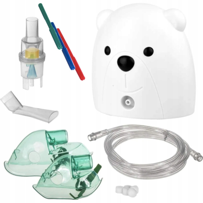 NEBULIZATOR KOMPRESOROWY INHALATOR HOFFE - widok 3 opakowania szczegoly zabawka kolekcja
