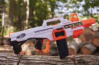 NERF ULTRA SELECT WYRZUTNIA NA STRZAŁKI  - widok 2 opakowania szczegoly zabawka kolekcja