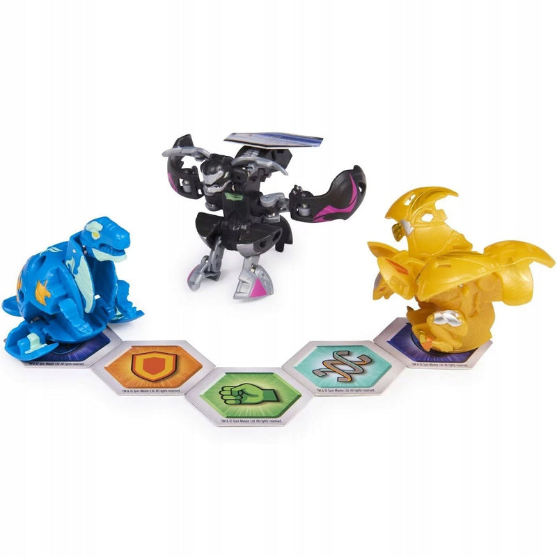 BAKUGAN EVOLUTIONS ZESTAW STARTOWY 3-PAK - widok 5 opakowania szczegoly zabawka kolekcja