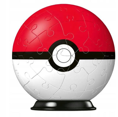 POKEMON PUZZLE 3D KULA POKE BALL RAVENSB - widok 2 opakowania szczegoly zabawka kolekcja