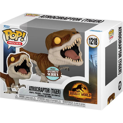 Figurka Funko POP Atrociraptor Ghost - Jurassic World Dominion - kolekcjonerski szary dinozaur raptor 2022