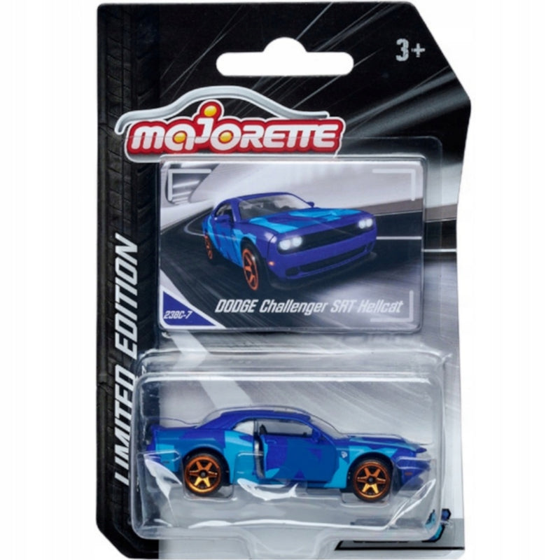 Zabawka MAJORETTE MODEL AUTO DODGE CHALLENGER SRT HELLCAT - kolekcjonerska premium zabawki Aseo dla dzieci