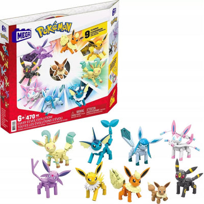 Zabawka MEGA EEVEE VAPOREON FLAREON JOLTEON UMBREON ESPEON - kolekcjonerska premium zabawki Aseo dla dzieci