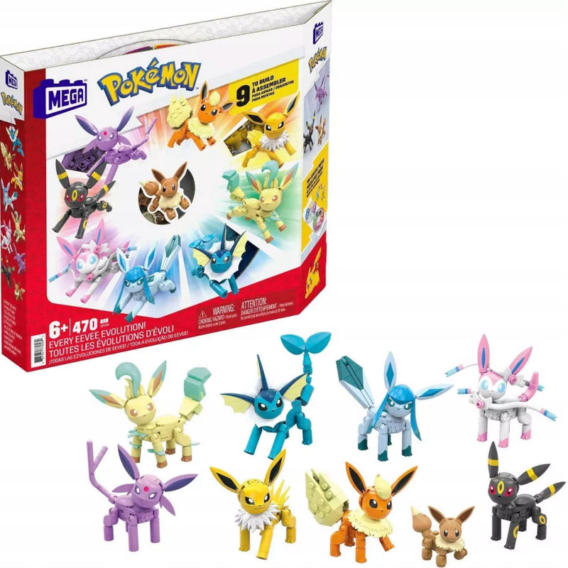 Zabawka MEGA EEVEE VAPOREON FLAREON JOLTEON UMBREON ESPEON - kolekcjonerska premium zabawki Aseo dla dzieci