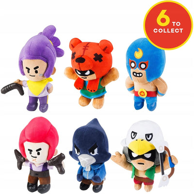 BRAWL STARS ORYGINALNA MIĘKKA MASKOTKA P - widok 2 opakowania szczegoly zabawka kolekcja