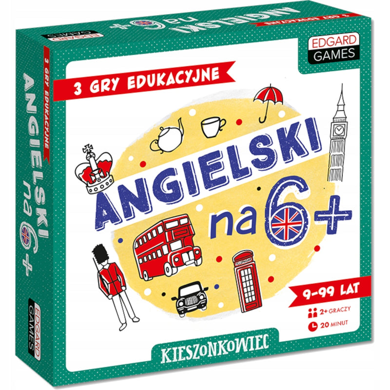 Zabawka KIESZONKOWIEC ANGIELSKI NA 6+ GRA EDUKACYJNA JĘZYK - kolekcjonerska premium zabawki Aseo dla dzieci