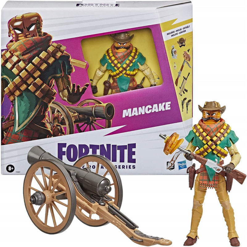 Zabawka FORTNITE VICTORY ROYALE SERIES MANCAKE + ARMATA - kolekcjonerska premium zabawki Aseo dla dzieci
