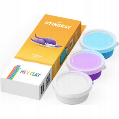 HEY CLAY OCEAN STINGRAY 3 TUBKI - widok 2 opakowania szczegoly zabawka kolekcja collectible