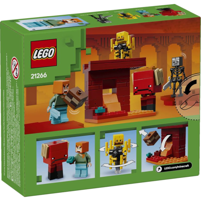 LEGO MINECRAFT ZESTAW KLOCKÓW BITWA NA M - widok 3 LEGO opakowanie szczegoly collectible