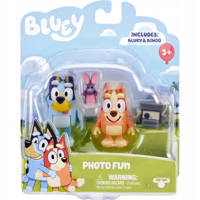 Zabawka BLUEY BINGO PHOTO FUN ZABAWA W FOTOGRAFA ZESTAW FI - kolekcjonerska premium zabawki Aseo dla dzieci