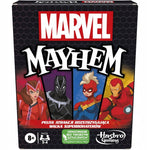 MARVEL MAYHEM GRA KARCIANA WALKA SUPERBO - widok 2 opakowania szczegoly zabawka kolekcja