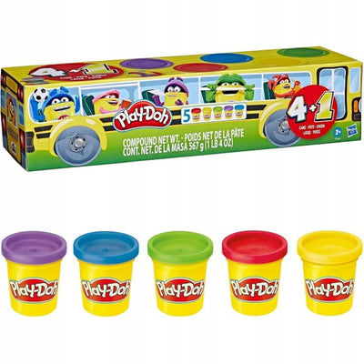 Zabawka PLAY-DOH CIASTOLINA ZESTAW KOLOROWYCH TUB AUTOBUS  - kolekcjonerska premium zabawki Aseo dla dzieci